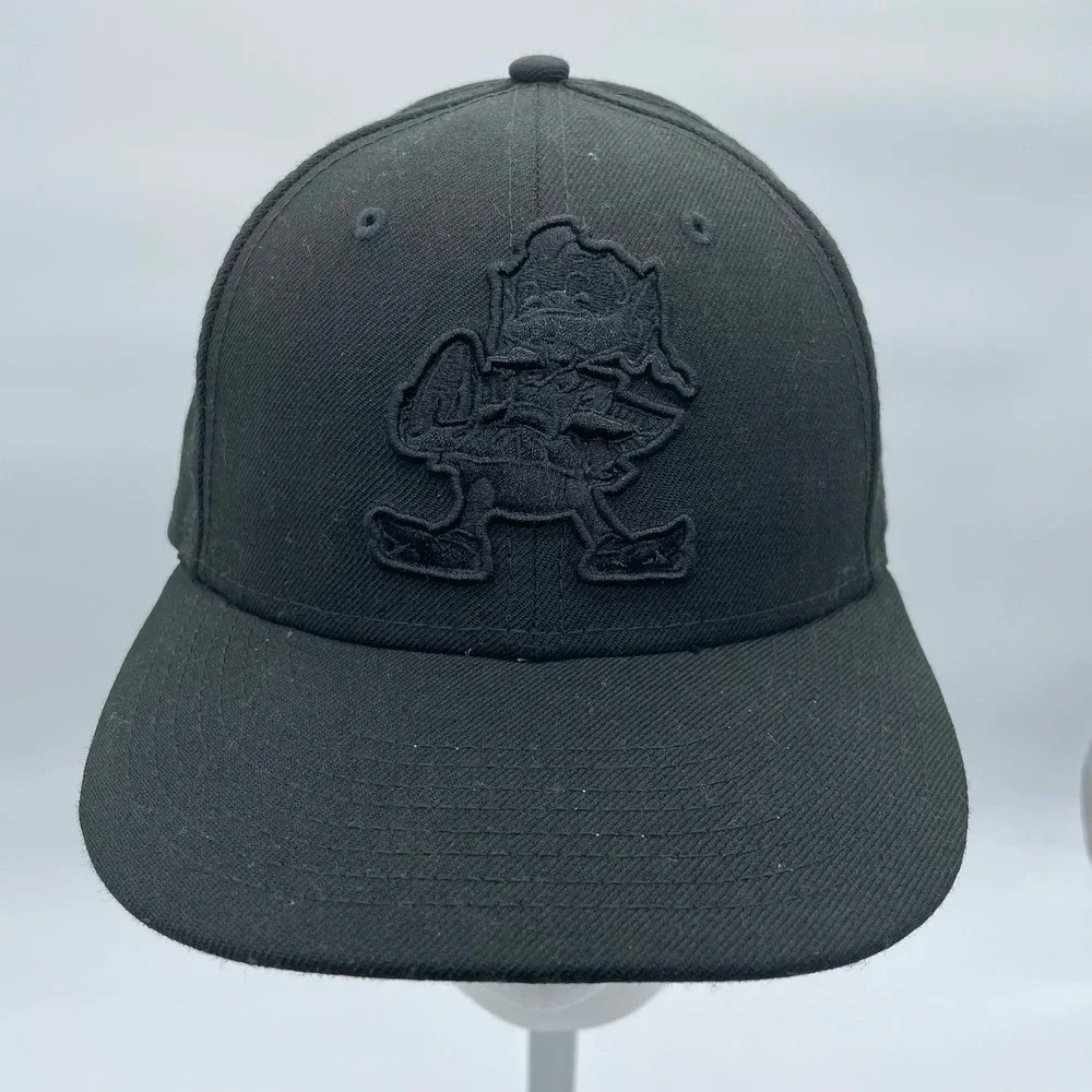 New Era 59Fifty NFL Cleveland‎ Browns Brownie The Elf Black Hat 7 1/4 Fitted Cap